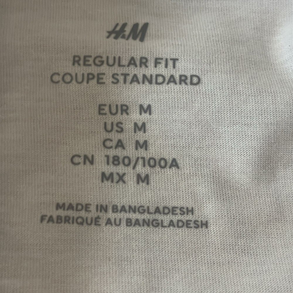 H&M White Men's T-Shirt - Picture 3 of 8
